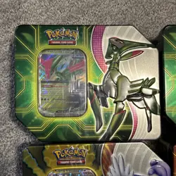 5 Pokemon TCG Walmart Black Friday Paradox Destinies Tins SEALED 5 Packs/Tin - Image 2