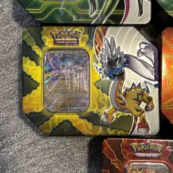 5 Pokemon TCG Walmart Black Friday Paradox Destinies Tins SEALED 5 Packs/Tin - Image 4
