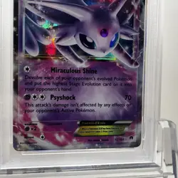 2016 Pokemon XY: Breakpoint #52/122 Espeon EX - PSA 9 MINT - Image 3