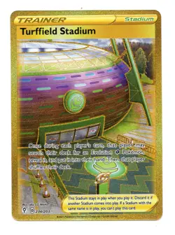 Pokemon TCG Turffield Stadium Evolving Skies 234/203 Holo Secret Rare - Image 1