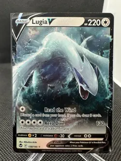 Pokemon TCG Sword & Shield Silver Tempest Lugia V Ultra Rare Holo 138/195 NM/LP - Image 1