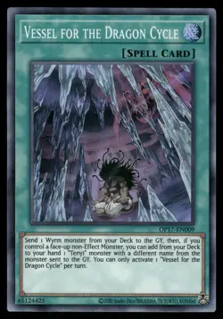 Yugioh! Vessel for the Dragon Cycle OP17-EN009 Super Rare - Image 1