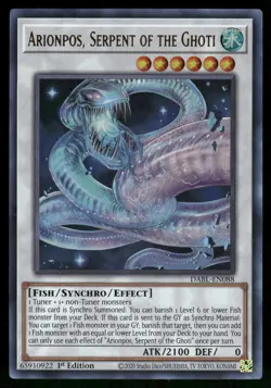 Yugioh! Arionpos, Serpent of the Ghoti DABL-EN088 Ultra Rare 1st Ed VLP - Image 1