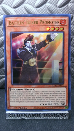 | Yugioh Battlin' Boxer Promoter LD10-EN034 1st Edition Ultra Rare NM 🔥 | - Image 1