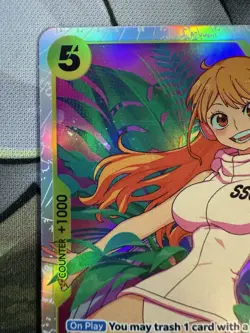 One Piece CCG Nami SR OP08-106 Two Legends Foil Card NM - Image 5