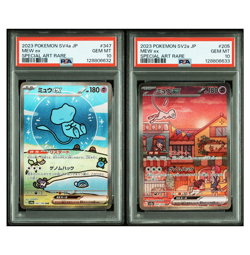 PSA10 Mew ex SAR 347/190 & 205/165 set Shiny Treasure ex Pokemon Card - Image 1