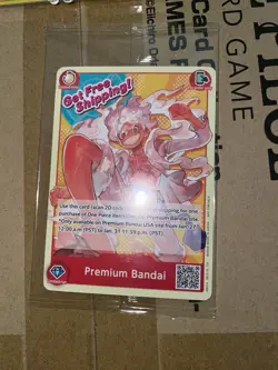 ONE PIECE CARD GAME MONKEY.D.LUFFY PREMIUM BANDAI CARD GAMES FEST 23-24 ENGLISH - Image 1