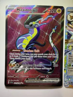 (3) Card Rare EX Pokemon Lot, Miraidon, Glaceon And Mega Venasaur EX! Beautiful - Image 2