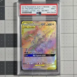 Moltres Zapdos Articuno GX Tag Team Psa 9 Mint Hidden Fates Pokemon Card - Image 1