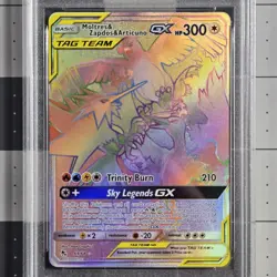 Moltres Zapdos Articuno GX Tag Team Psa 9 Mint Hidden Fates Pokemon Card - Image 2