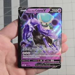 Shadow Rider Calyrex V Miscut Error Pokemon Card Chilling Reign - Image 1