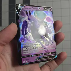 Shadow Rider Calyrex V Miscut Error Pokemon Card Chilling Reign - Image 3