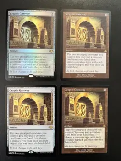 MTG- Cryptic Gateway x4 - Dominaria Remastered (One is FOIL) - Image 1