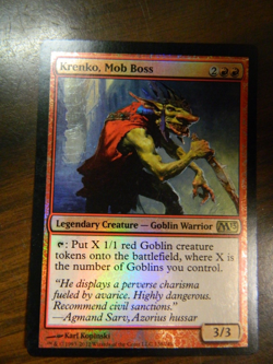 MTG M13 Foil Rare Krenko, Mob Boss (2012) Excellent - NM Con - Image 1
