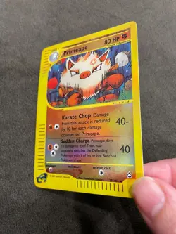 Primeape Aquapolis 29/147 Reverse Holo eReader Pokemon TCG NM - Image 4