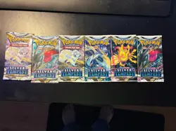 POKEMON Silver Tempest Booster Pack - Lot Of 6- Factory Sealed Brand New - Image 1