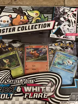 POKEMON TCG S&V 10.5 BLACK BOLT & WHITE FLARE POSTER COLLECTION BOX - NEW SEALED - Image 3