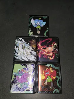 Pokemon TCG 5x Stacking Tin Ogerpon Lot Of 5 (15 Packs) - Image 1