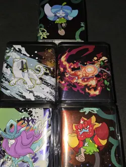 Pokemon TCG 5x Stacking Tin Ogerpon Lot Of 5 (15 Packs) - Image 2