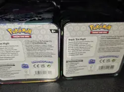 Pokemon TCG 5x Stacking Tin Ogerpon Lot Of 5 (15 Packs) - Image 3