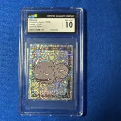 PSA 10 GEM MINT 1999 MERLIN POKEMON S17 WEEZING-PRISM - Image 1