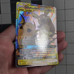 Raichu & Alolan Raichu GX 54/236 Pokemon TCG Sun & Moon Unified Minds 2019 - Image 2