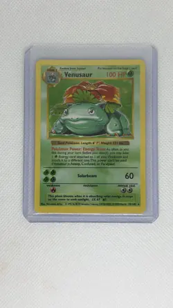 Venusaur 015/102 Base Set (Shadowless) Holo Rare WOTC - Pokemon TCG 💎MP+ LP💎 - Image 1