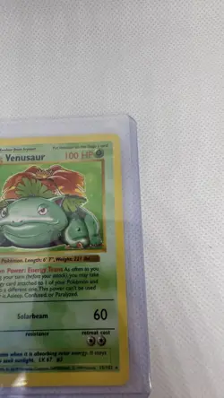 Venusaur 015/102 Base Set (Shadowless) Holo Rare WOTC - Pokemon TCG 💎MP+ LP💎 - Image 5
