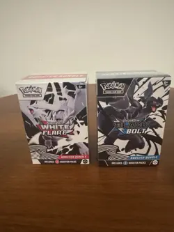 Sealed Pokemon TCG Scarlet & Violet Black Bolt And White Flare Booster Bundles - Image 1
