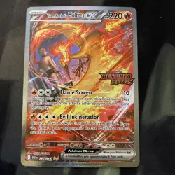Team Rockets Moltres EX Destined Rivals Card 229/182 SIR Stamped Pokemon TCG - Image 1