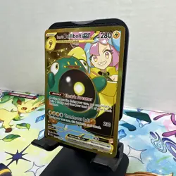 Pokemon TCG Ionos Bellibolt ex 188/159 Journey Together Gold Hyper Rare Card NM - Image 3