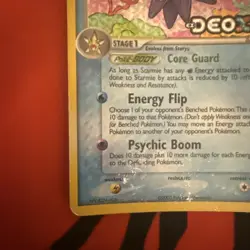 Pokemon TCG Starmie Card 48/107 Deoxys Regular Near Mint/Mint Condition Stamped - Image 5