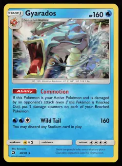 Gyarados 20/70 Holo Rare Dragon Majesty Pokemon Card - Image 1