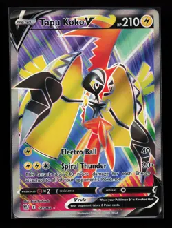 Tapu Koko V (Full Art) 147/163 Ultra Rare SWSH05: Battle Styles Pokemon Card - Image 1