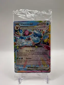 Glaceon ex 26/131 Holiday Snowflake Stamp Promo Pokemon Card Holo SEALED - Image 1