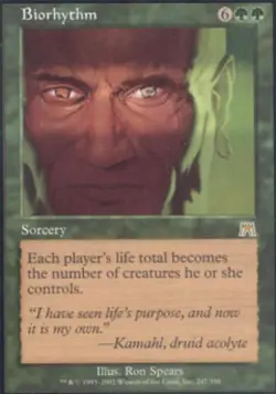 MTG English Biorhythm NM Normal Onslaught - Image 1