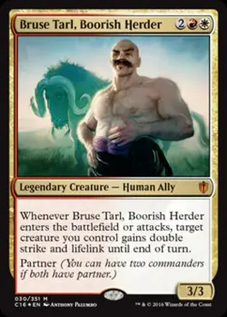 MTG - Bruse Tarl, Boorish Herder - Commander 2016 Edition - Medium Play - Foil - Image 1