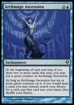 Archmage Ascension -Foil Near Mint MTG Zendikar - Image 1