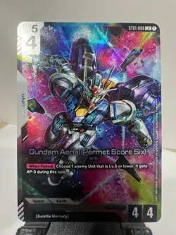 Gundam Card Game - ST01-006 LR - Gundam Aerial (Permit Score Six) - English - Image 1