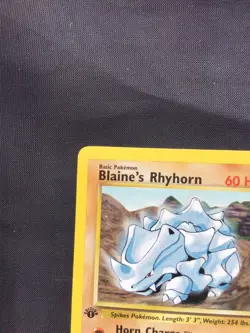 Pokemon Cards: Gym Challenge 1st Edition Common: Blaine's Rhyhorn 65/132 - Image 2