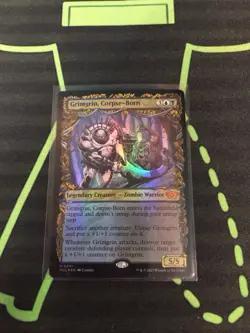 MTG Magic The Gathering Grimgrin, Corpse-Born Foil Showcase Zombie Commander - Image 1