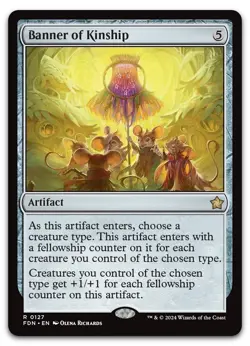 Banner of Kinship #127 (NM) Foundations FDN Magic MTG - Image 1