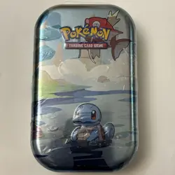 Pokemon Kanto Friends Squirtle Art Mini Tin Factory New - Image 1