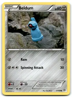 2015 XY - Ancient Origins Pokemon Beldum Basic/Common #47 - Image 1