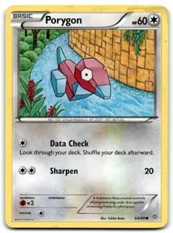 2015 XY - Ancient Origins Pokemon Porygon Basic/Common #64 - Image 1