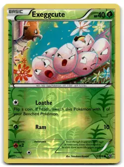 2015 XY - Roaring Skies Pokemon Exeggcute Basic/Common #1 Holo - Image 1