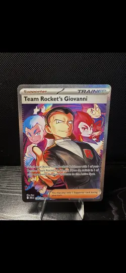 Team Rocket's Giovanni 238/182 Sv10: Destined Rivals Holo Near Mint Pokemon Tcg - Image 1