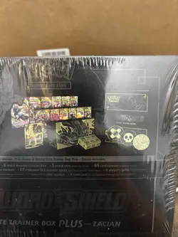 Pokemon TCG Sword & Shield Zacian ETB Elite Trainer Box Plus Factory Sealed ✅ - Image 5