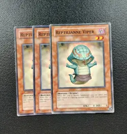 Yu-Gi-Oh - Reptilianne Viper 3X - Full Playset - Image 1