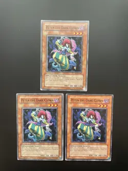 Yugioh Peten The Dark Clown EP1-EN005 Common Unlimited Edition Damaged X3 - Image 1